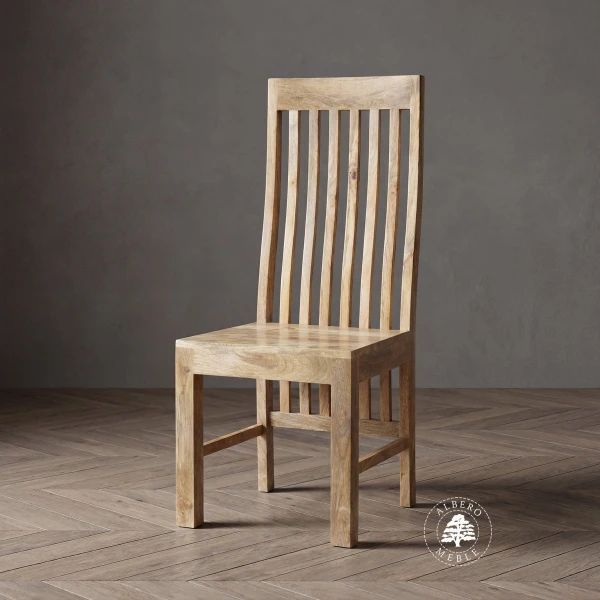 Krzesło z drewna mango – naturalne drewno